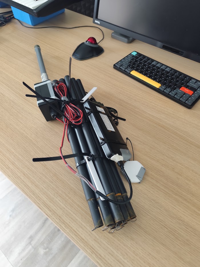 Backpack-ready mesh relay gateway setup