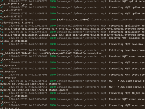 Open Source LoRaWAN Multiplexer and Protocol Converter